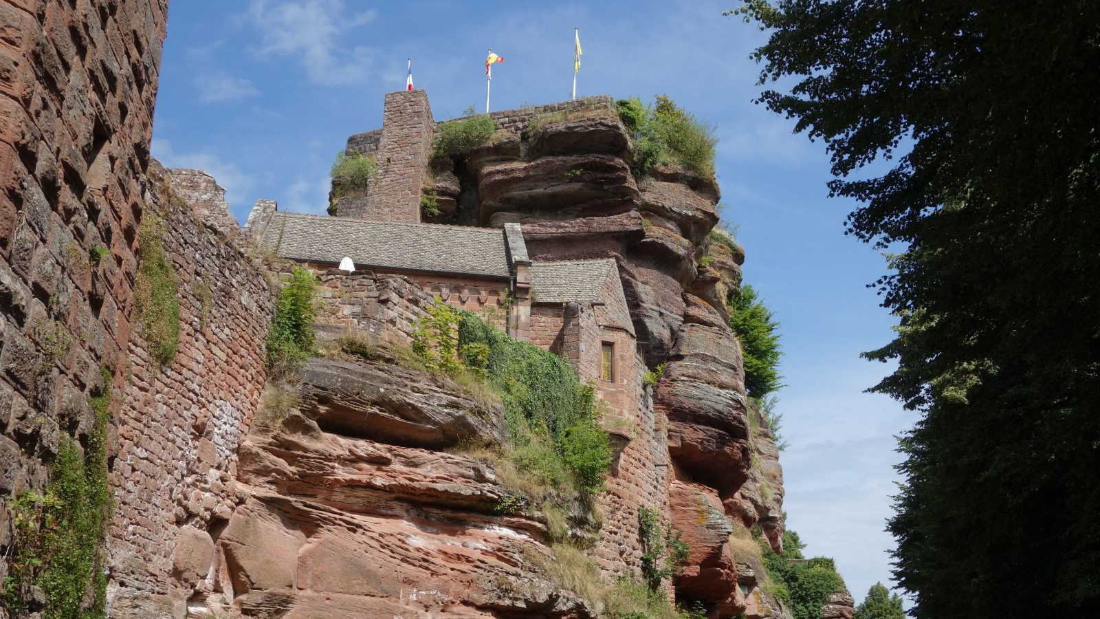 Château du Grand Geroldseck-Château du Haut Barr août 2013